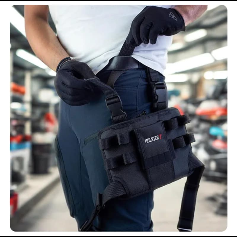 Nuovo kit di attrezzi portatile tascabile multifunzionale Borsa per attrezzi per manutenzione in tessuto Oxford Organizzatore di attrezzi da cintura