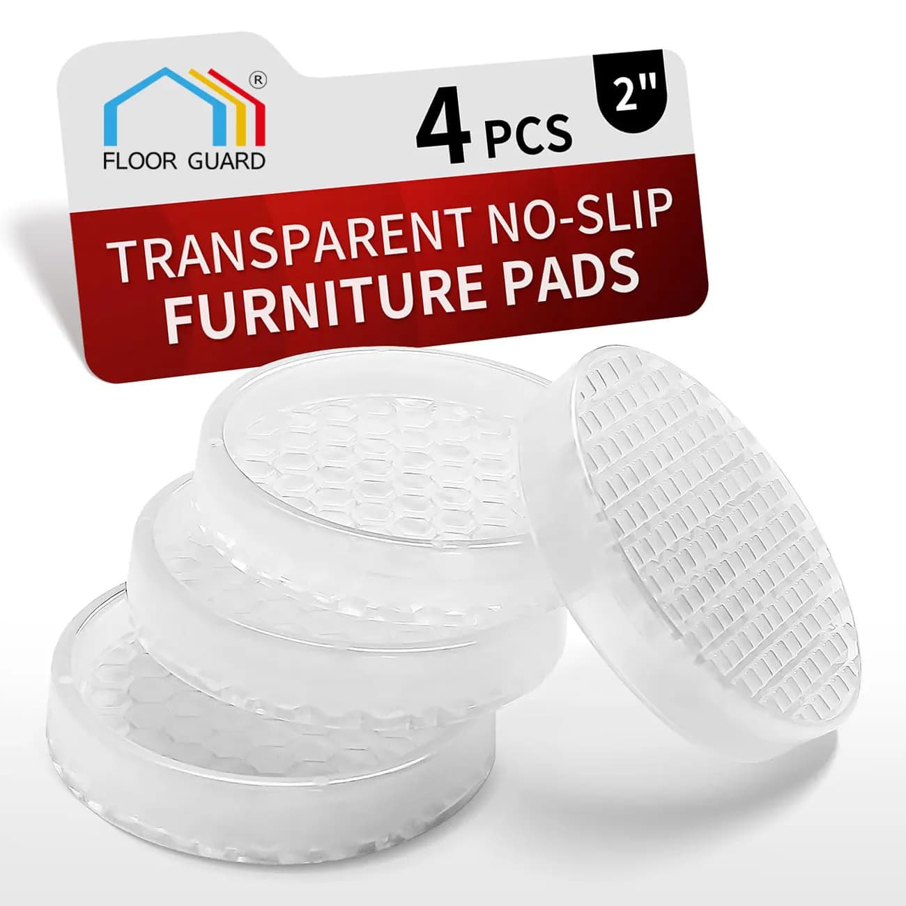 Set di 4 Protezioni per Gambe di Sedie, Coperture in TPE da 1.6'' e 2.0'', Cuscinetti Protettivi per Mobili, Tappi per Piedi, Antigraffio e Antirumore