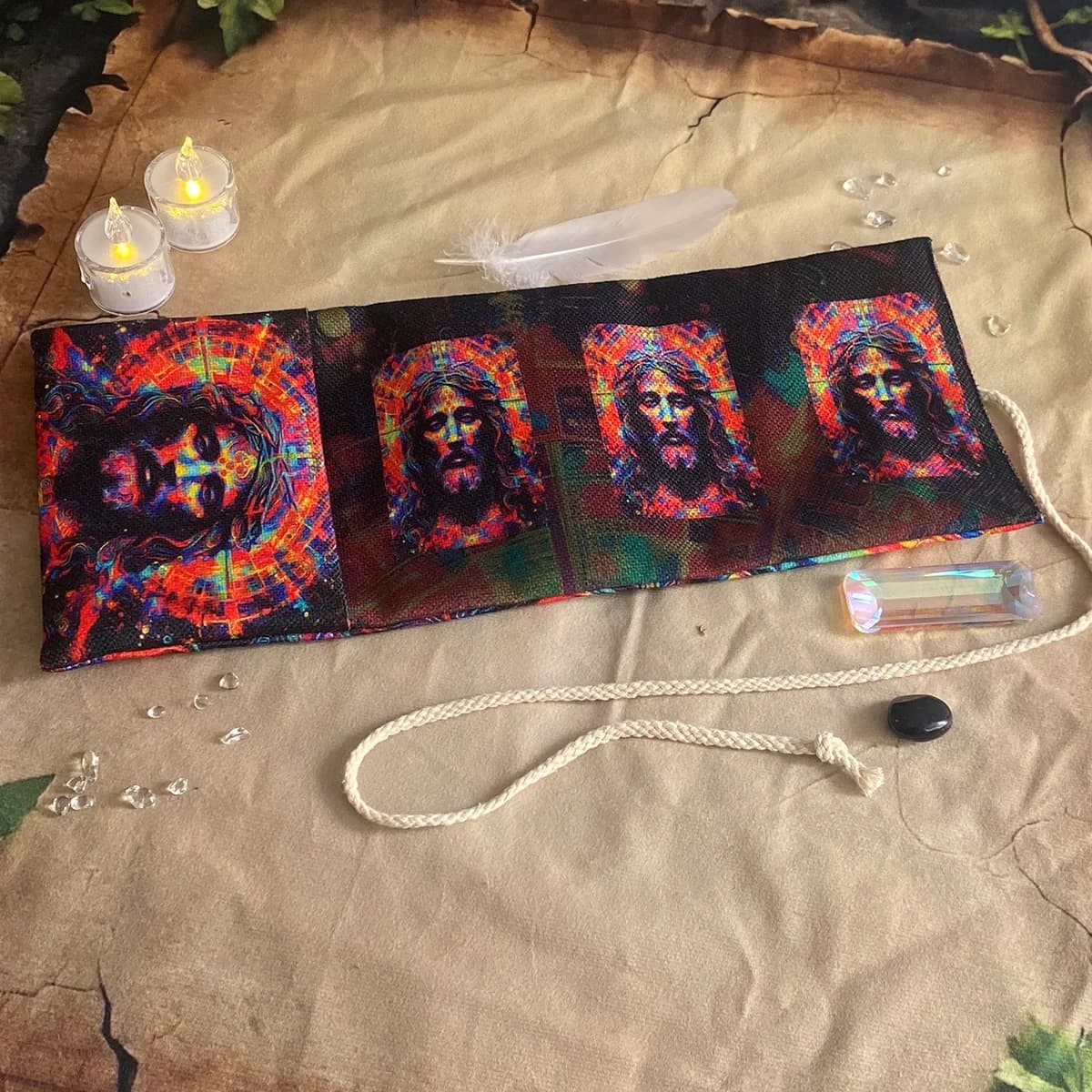 Artistic Style Storage Bag Tarot Card Storage Bag A Gift For Tarot Enthusiasts Polyester Storage Products Festival Gifts