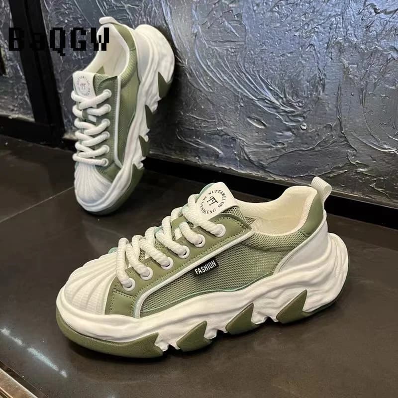 Designer Chunky Sneaker per uomo Sneakers scarpe da corsa traspiranti moda Casual Mesh altezza aumentata scarpe sportive con plateau