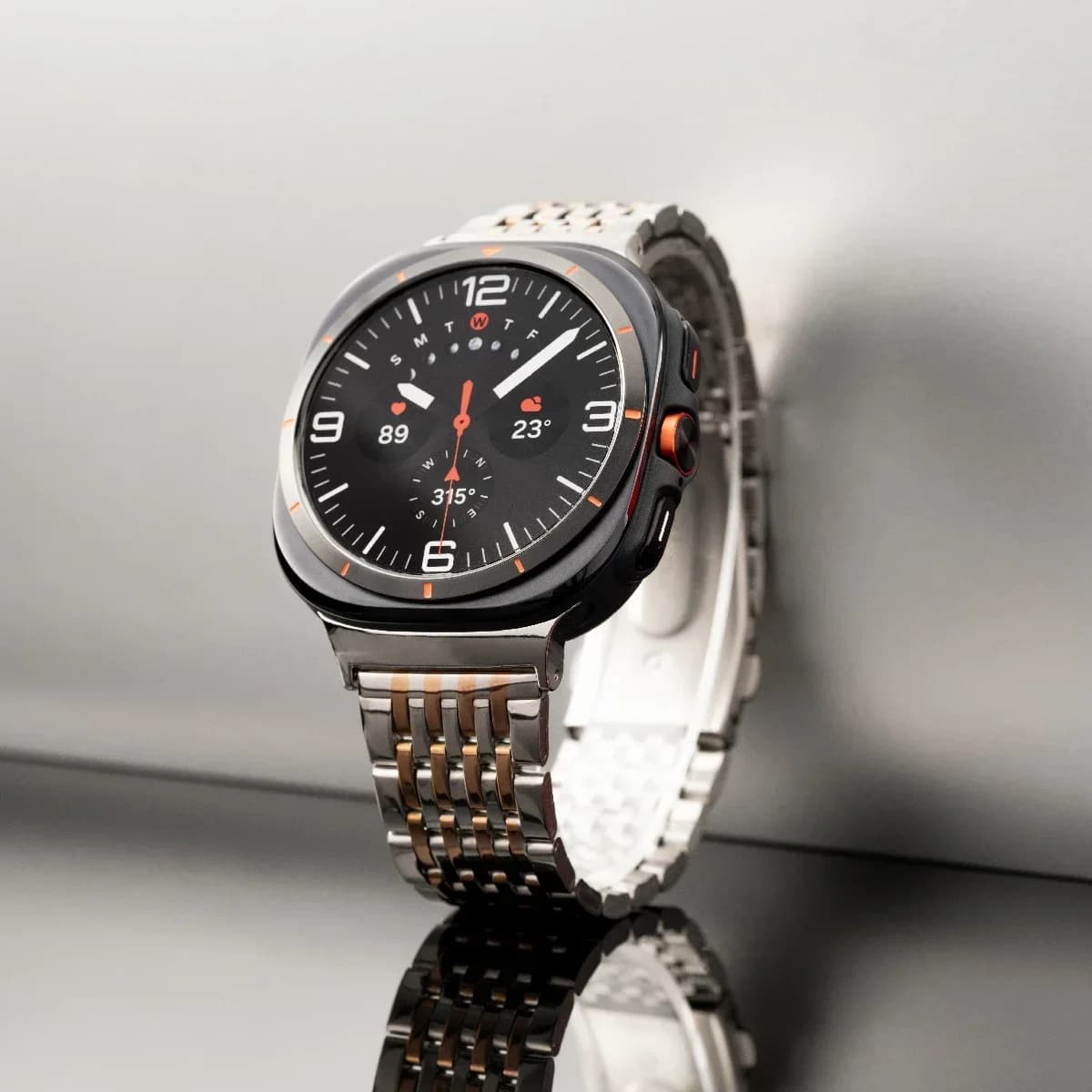 Braccialetto di collegamento in metallo di lusso per samsung galaxy watch cinturino Ultra 47mm cinturino in acciaio inossidabile galaxy watch cinturino ultra47mm donna uomo