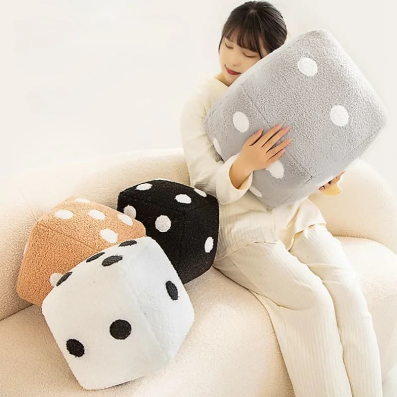 Game Dice Bearing for Seat Nordic Sofa Seat Cushion for Chair Comfortable Bearing for Legs Made in Cotton PP Living Room Decoration