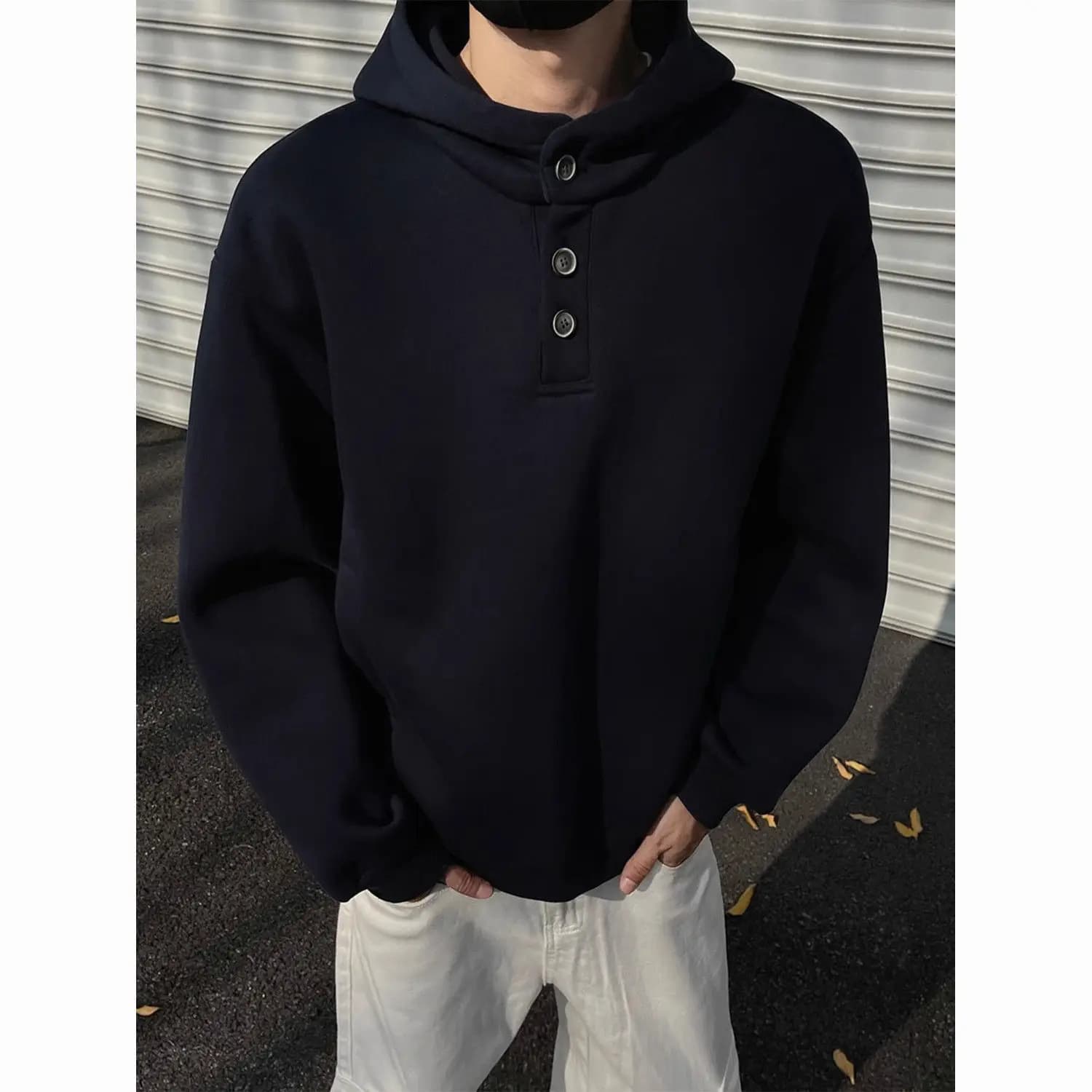 Felpe con Cappuccio da Uomo Stile Gotico, Comode, Accoglienti, Morbide, Traspiranti, Leggere, Casual per Uso Quotidiano