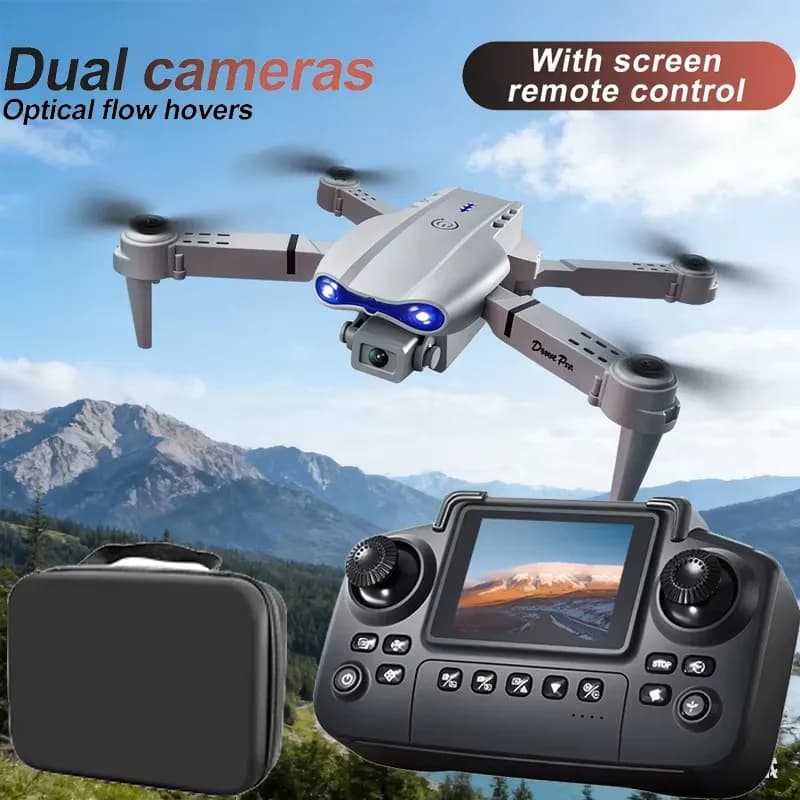 Drone Professionale E88 Air con Telecamera HD 4K e Controllo da Schermo, Quadricottero Pieghevole RC, Regalo per Bambini