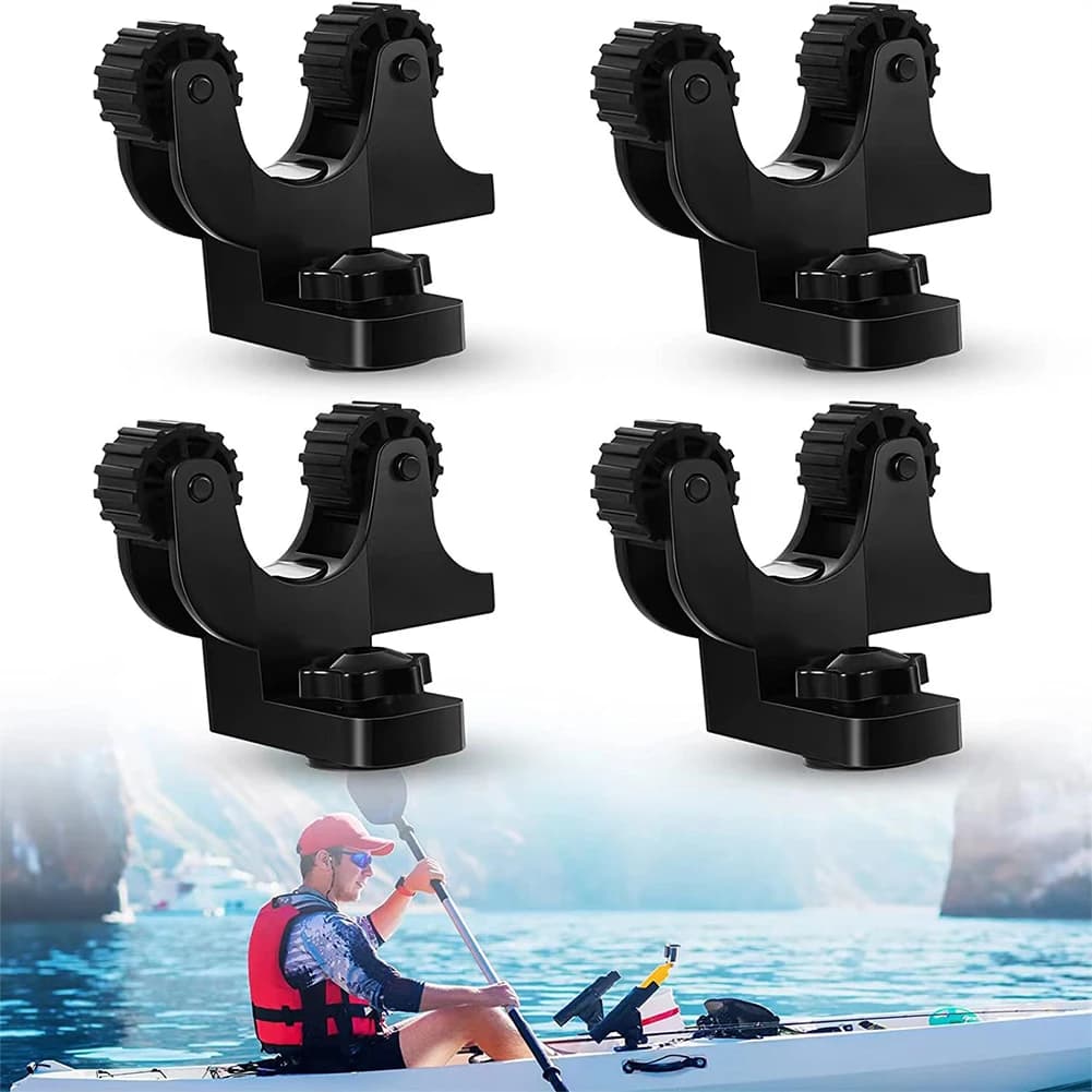 For Fishing For Kayak Paddle Holder Effortlessly Secures Your Paddle Close Ideal for Anglers Easy Gear Track Installation