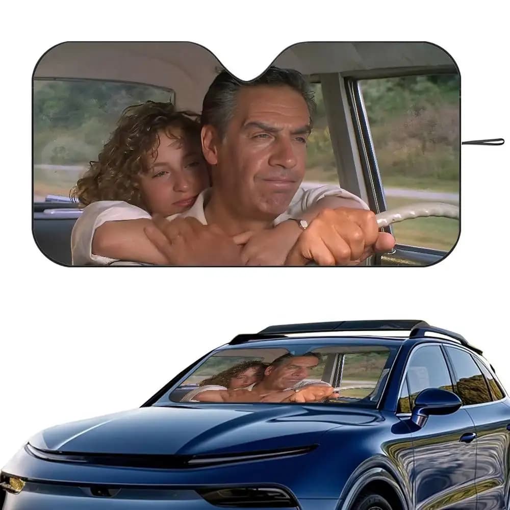 D-Sirty Dancing Movie Car Parasole Parabrezza Pieghevole Isolamento a tre strati Parasole con ventosa Blocchi Raggi UV Sole