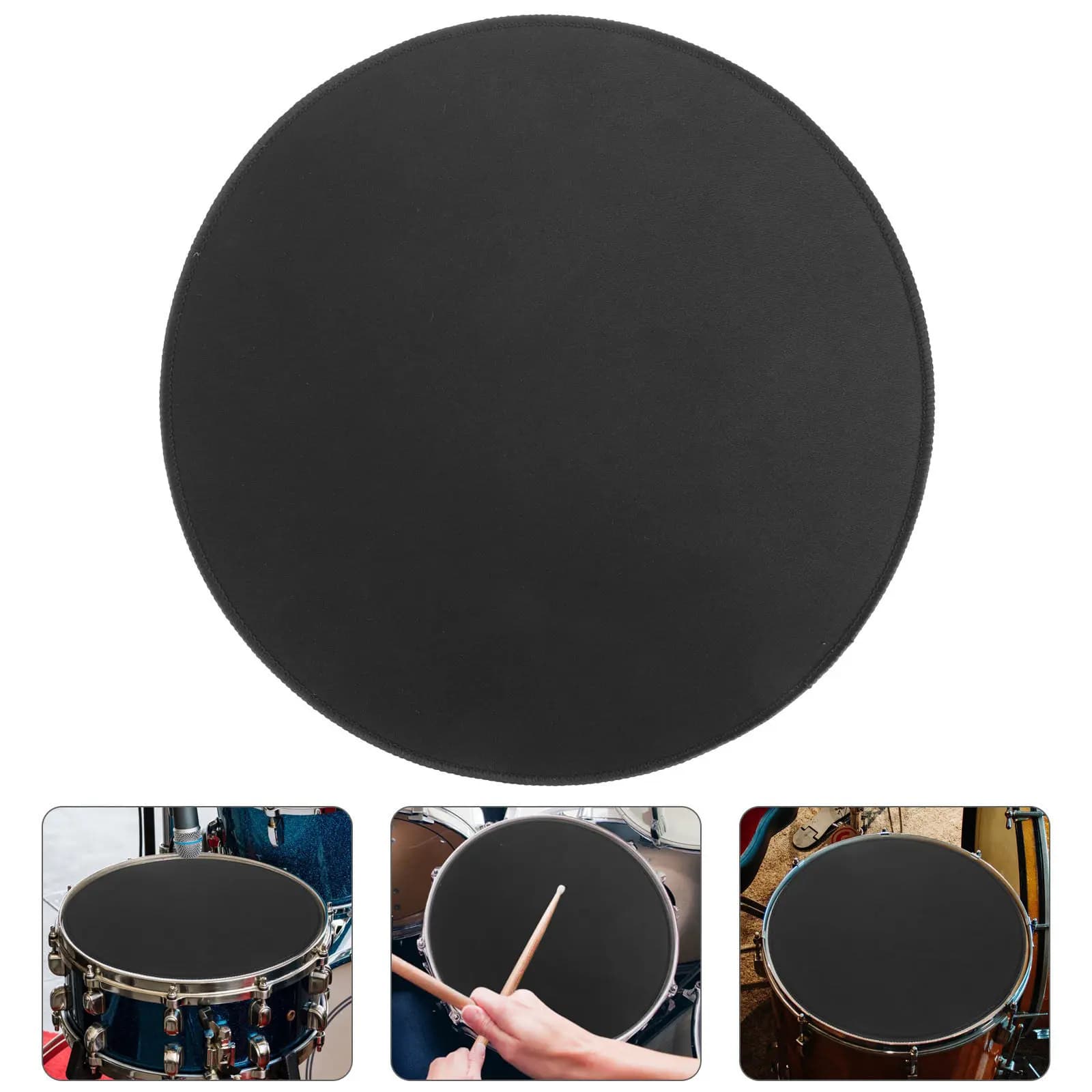 Pad Silenziatore per Piatti da Batteria, Tappetino di Pratica Preciso e Silenzioso, Pad Fonoassorbente per Batteria, Riduzione del Volume del Suono per Pratica Domestica