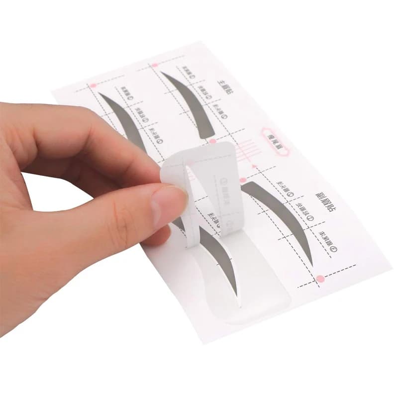 Reusable Stencil Kit for Eye Makeup - Eyebrows Modeling Models, Eyeliner Shade for Quick Application