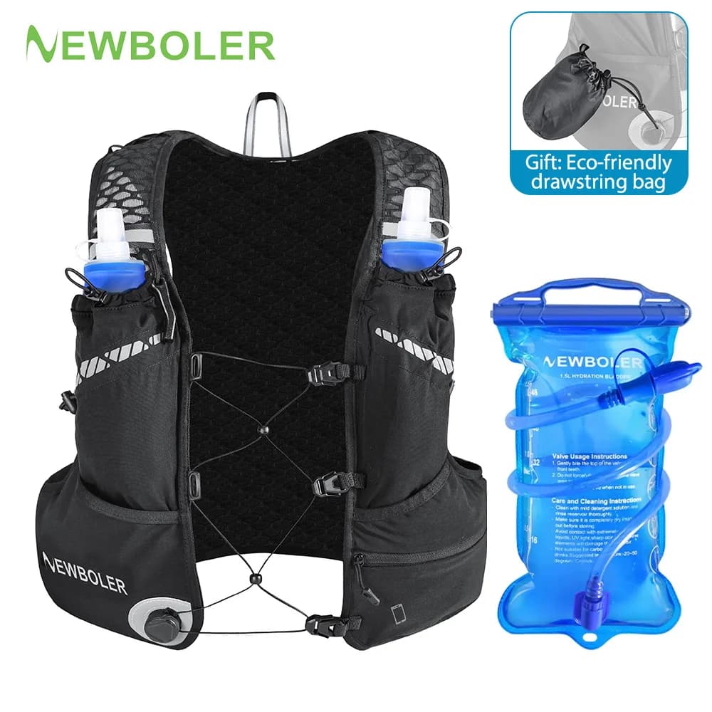 8L Breathable Hydration Vest Trail Running Backpacks Lightweight Cycling Run Jogging Marathon Backpack Riding Bike Climbing Bag