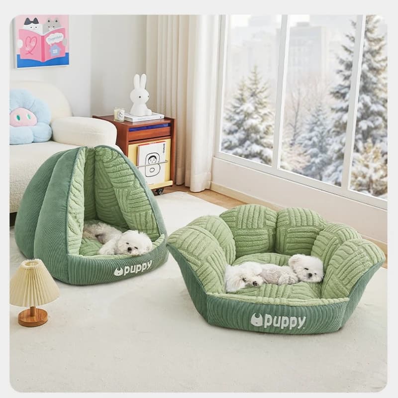 Cuccia Invernale Calda per Cani, Nido di Sicurezza Semi-chiuso, Cuccia Multifunzione per Cani, Cuccia per Animali Domestici, Camara Para Perros, Accessori per Animali Domestici