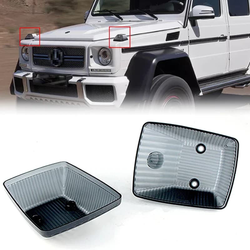 2X per Mercedes Benz classe G W460 W461 W463 Sprinter W901 W902 W903 alloggiamento della lampada ad angolo anteriore sostituzione dell'obiettivo del segnale di svolta posteriore
