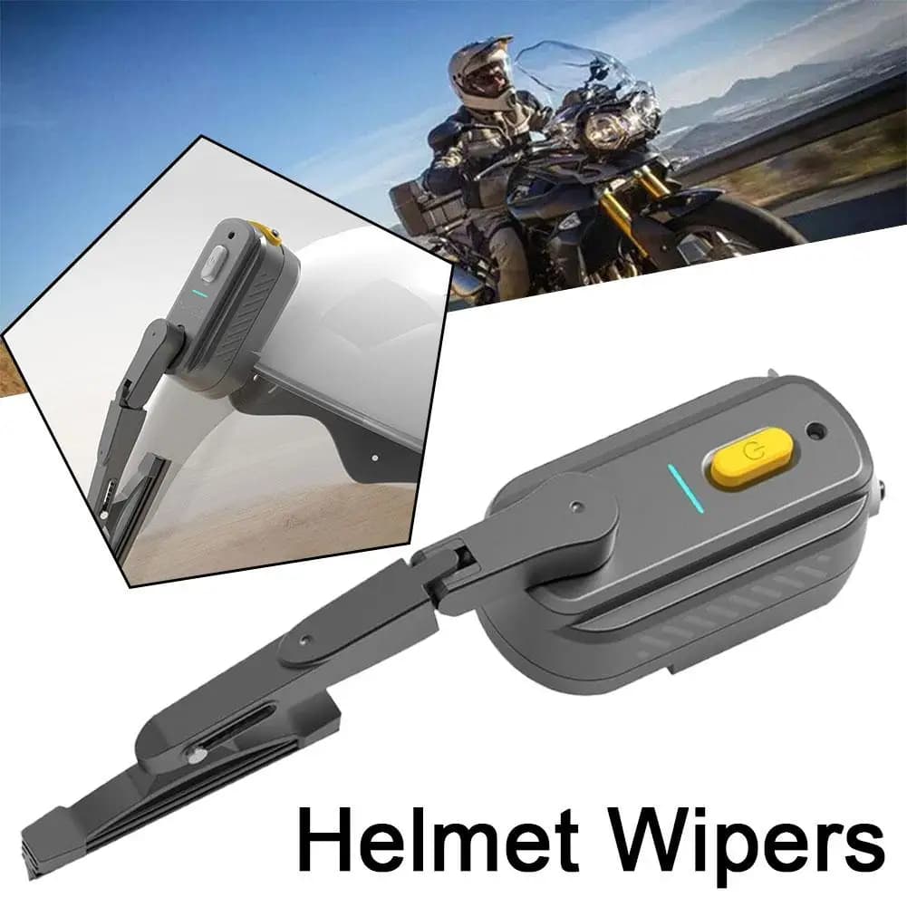 Helmet Wiper Motorcycle Helmet Wiper Wiper Motorcycle Helmet Wiper ABS High Toughness 2 Speed Adjustable Helmet Wiper