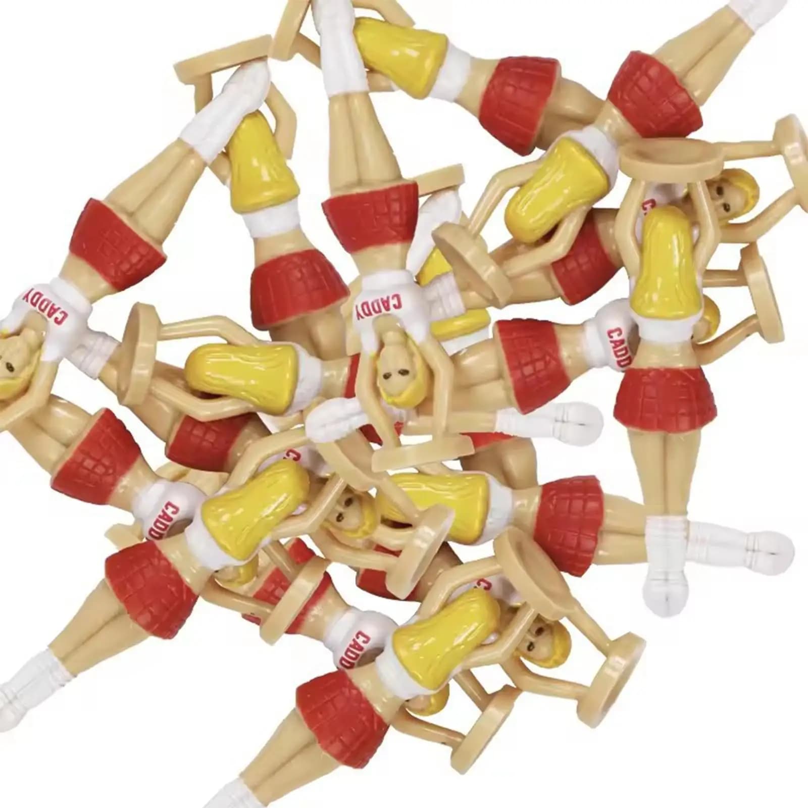 Set di Tee da Golf Rainbow da 7 cm in Plastica Resistente con Gradino, per Allenamento e Pratica