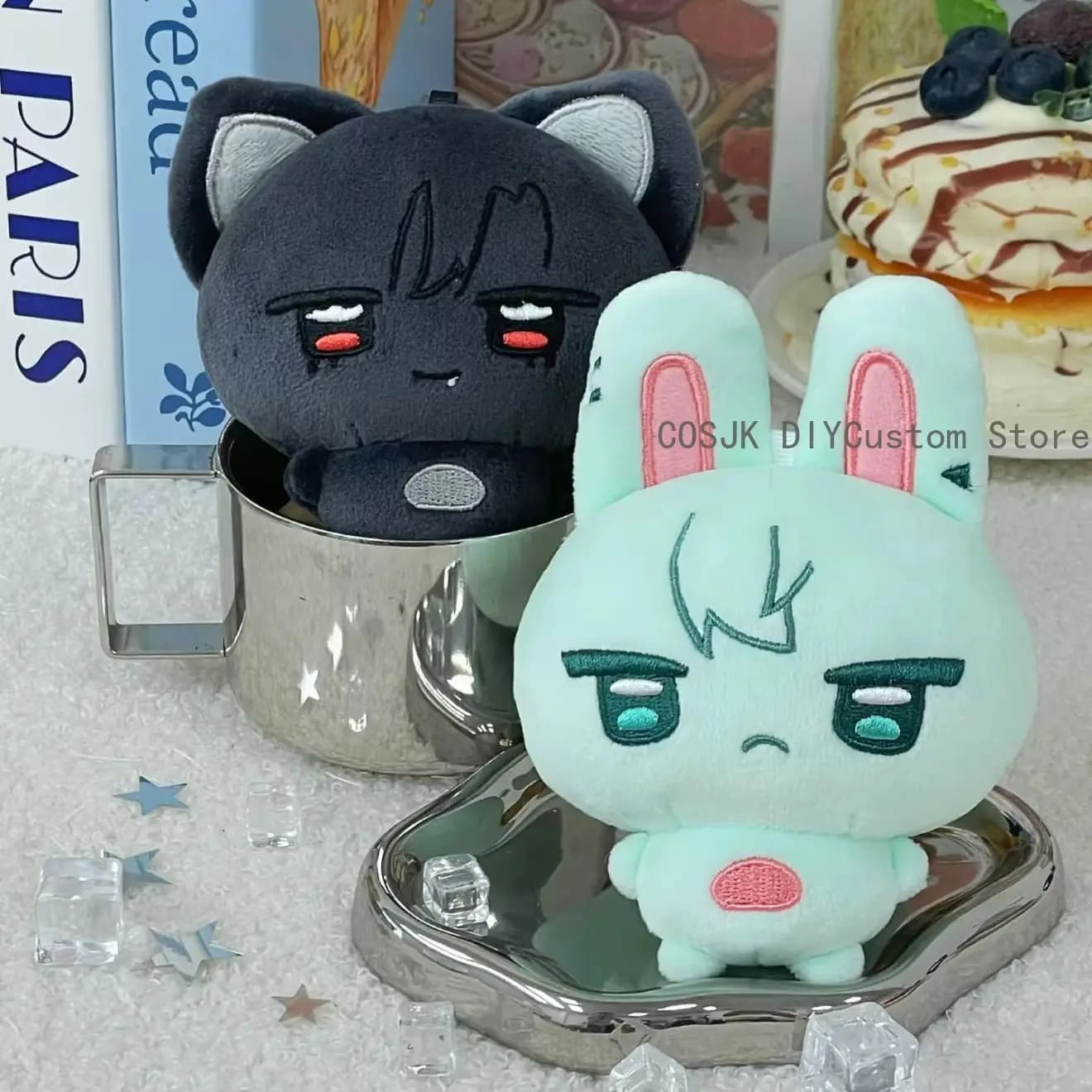 Portachiavi in peluche da 10 cm con personaggi anime simpatici: Alien Stage, Ivan, Till, Sua, Luka, MiZi, Hyuna, Animal Body Cartoon - Ciondolo per zaino, regalo