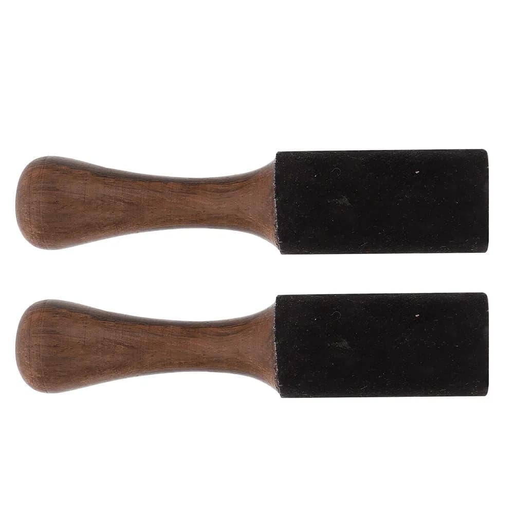 2Pcs Artisan Crafted Wooden Singing Bowl Stick Buddha Sound Bowl Striker for Tibetan Meditation Yoga Relaxation Deep