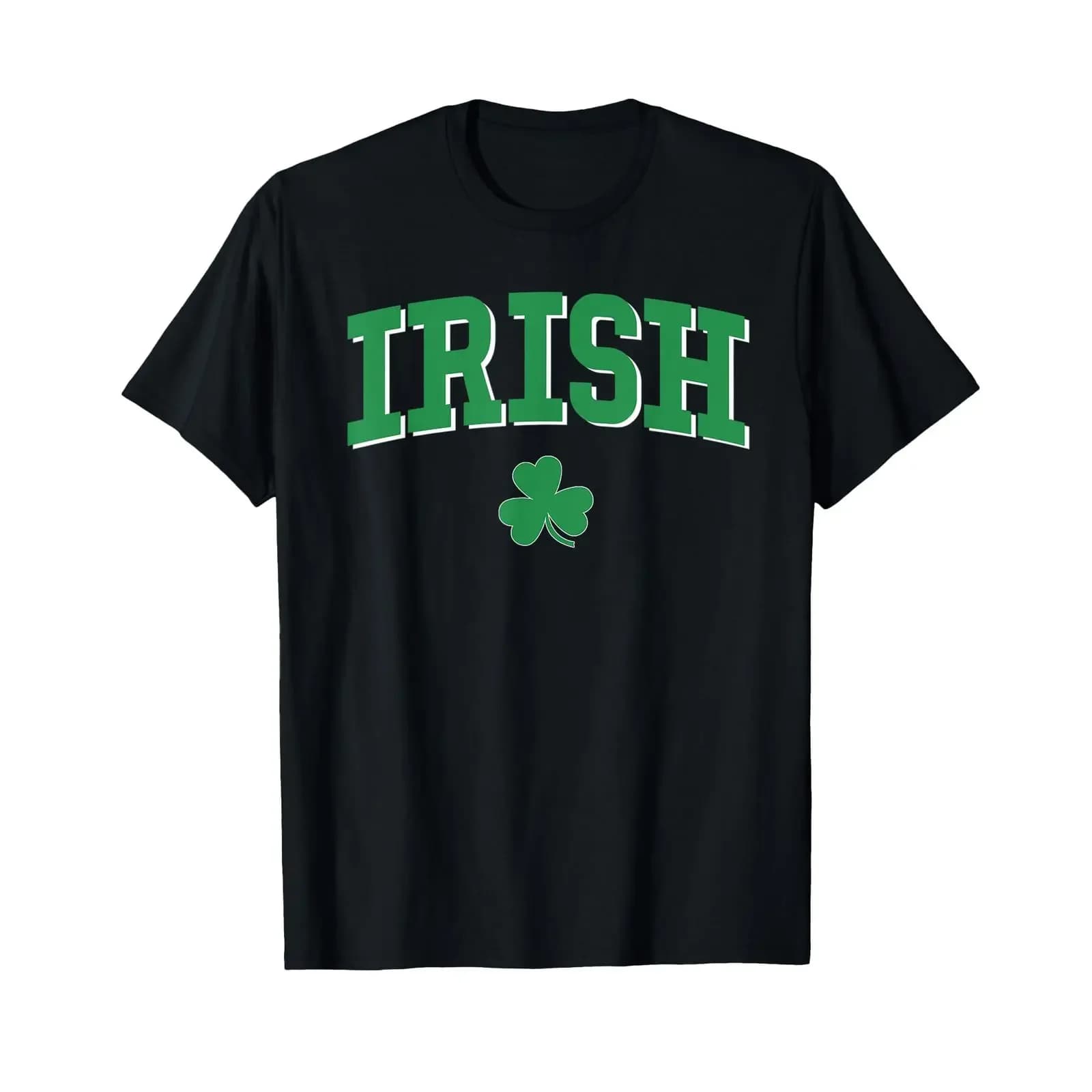 T-shirt Ispirata all'Irlanda per San Patrizio, Stile Vintage con Grafica Effetto Lavato, Elegante, Morbida, Casual, Leggermente Elasticizzata, Unisex