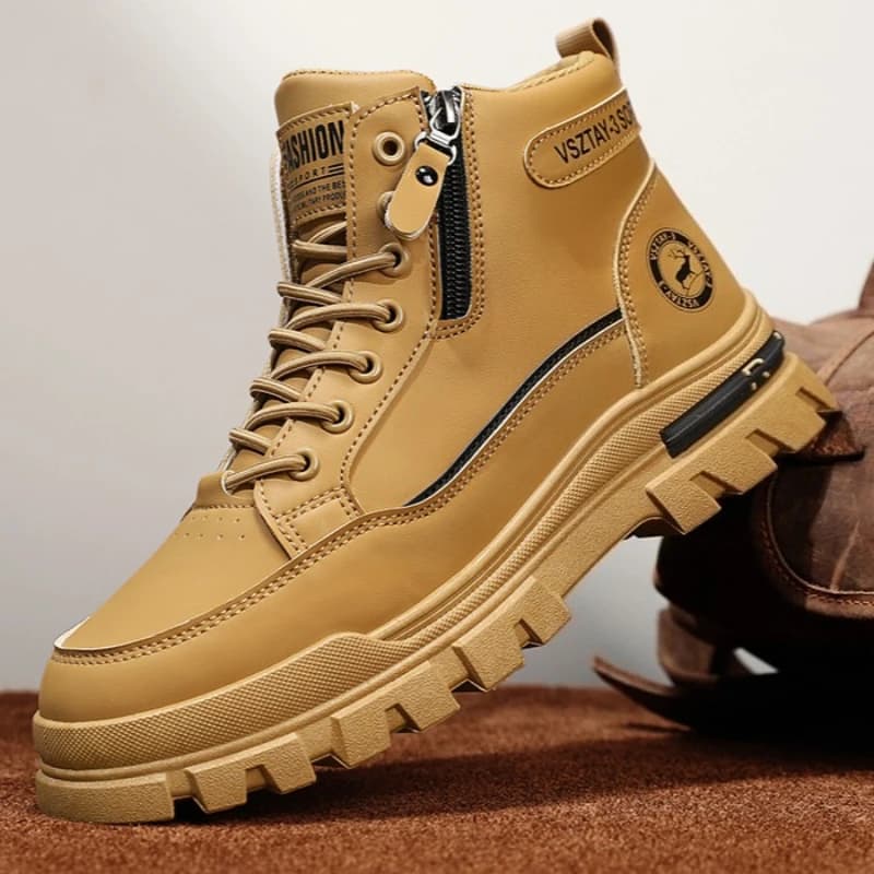 Stivali di jeans da uomo Scarpe sportive casual Stivali caldi invernali da uomo alla moda e alla moda