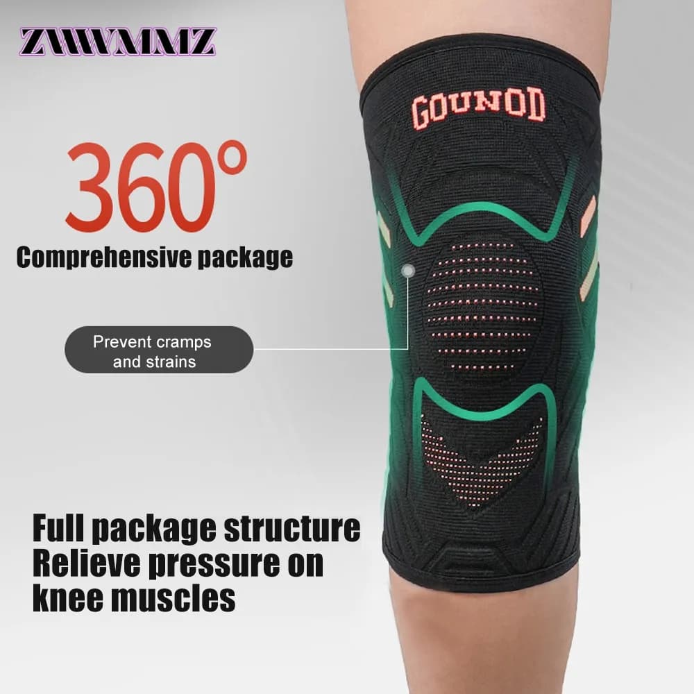 1 pezzo di ginocchiere a compressione, manicotti di supporto per corsa, sport, sollievo dal dolore dai strappi del menisco, ACL e artrite per donne e uomini