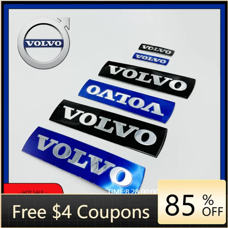 2026 Nuovi Portabicchieri per VOLVO XC60 S60 XC70 XC90 S40 V40 V60, Emblema Blu per Griglia Anteriore Auto
