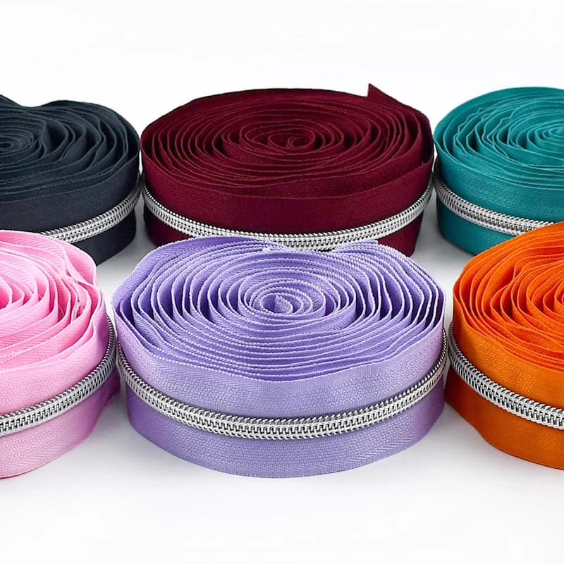 10/20/30/50M 5# Bag Closure Nylon Zipper Tape Garment Backpack Decor Zip Sewing Zippers Repair Kits Jacket Replace Zips By Meter