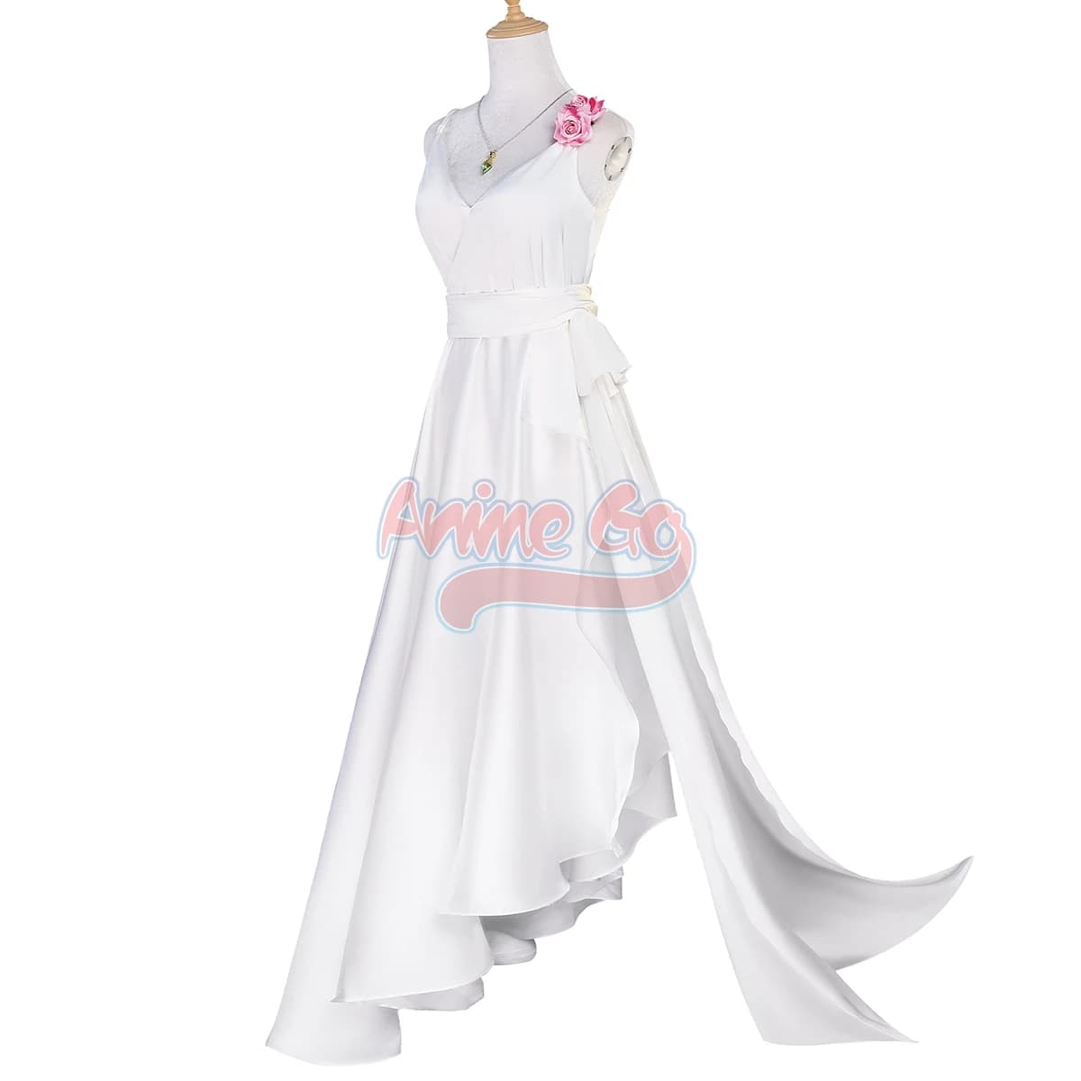 Emilia Cosplay Re Zero Costume Women White Dress Clothes Anime Halloween Party