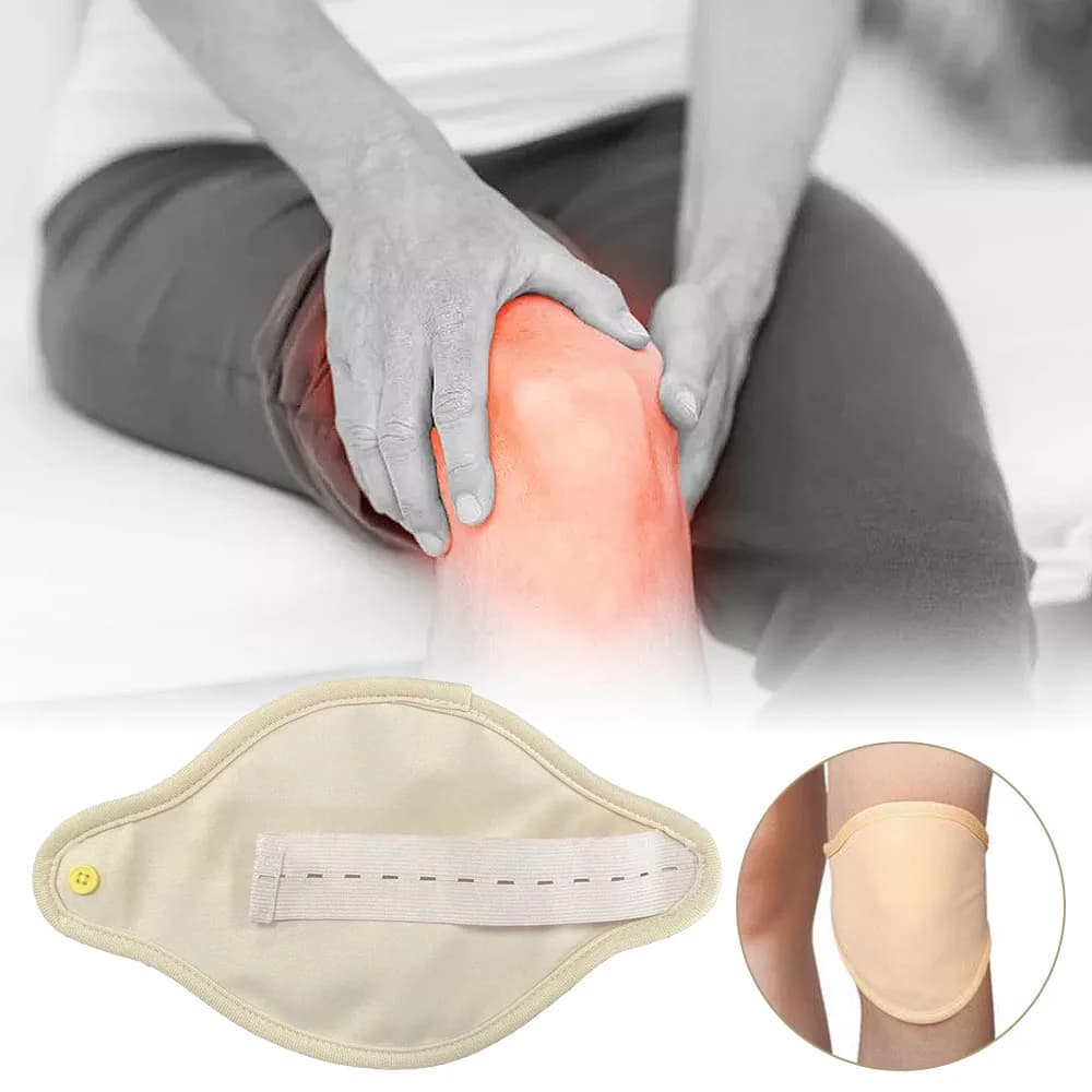 1 pz sacchetti per la cura dell'olio di ricino al ginocchio morbido tappetino per olio di ricino delicato sulla pelle infiammazione del ginocchio pacchetto di assistenza sanitaria dormire rilassante