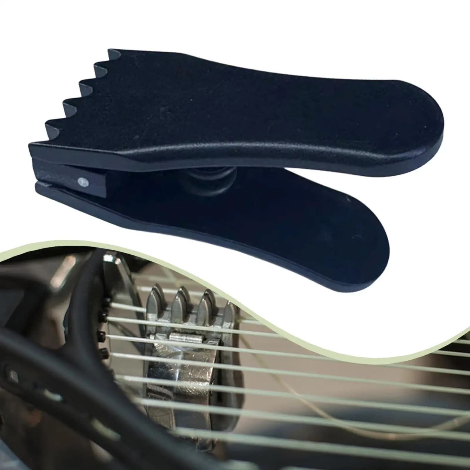 Morsetto per Incordatura Racchette da Badminton, Accessorio Professionale Compatto per Macchina Incordatrice da Tennis, Clip Fissaggio Nero