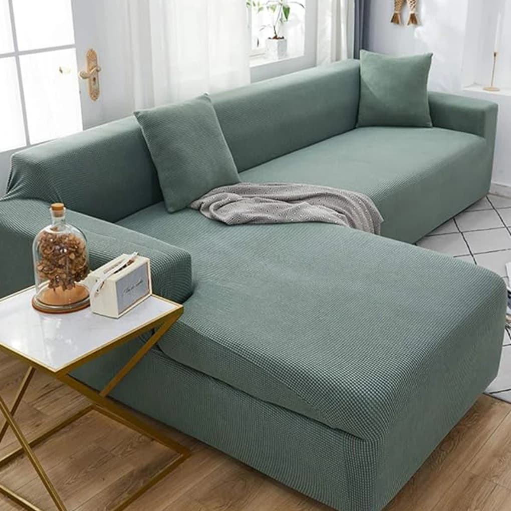 Polyester Elastic Sofa Cover For Living Room Fashionable And ple Easy To Care Corner Sofa Cover