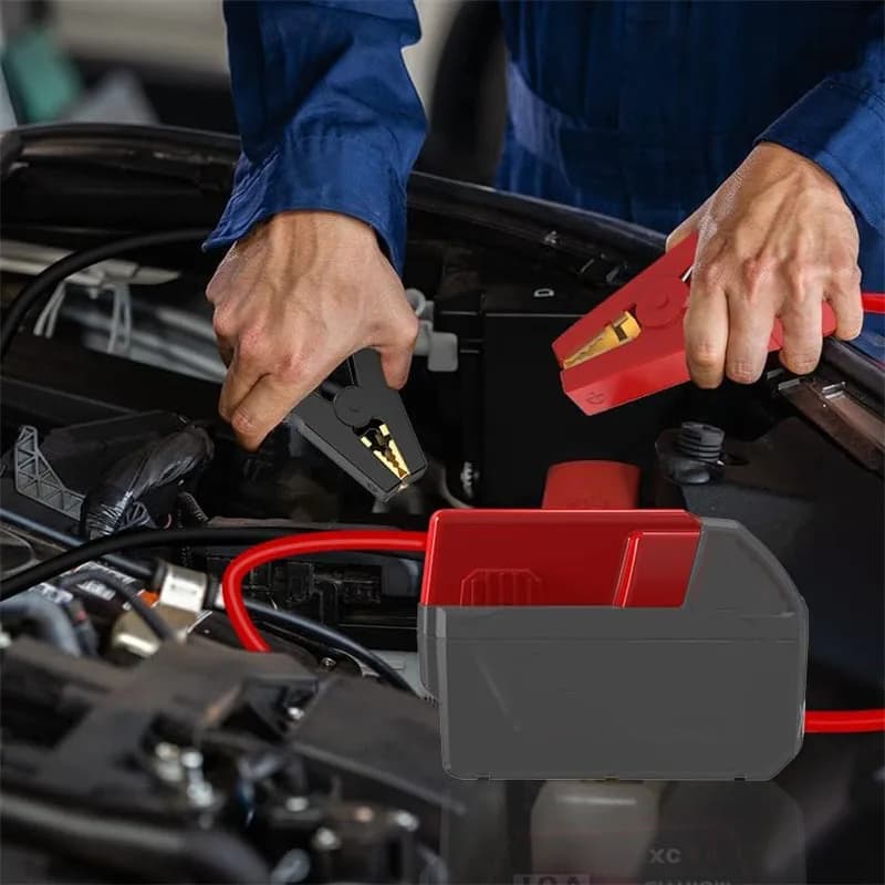 Cavi Jumper per batteria DeWalt/Milwaukee 18V 20V, 8 Gauge 6.5 Ft batteria per auto Jump Starter cavi Booster automobilistici per impieghi gravosi