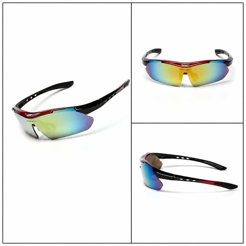 Lightweight Polarized Cycling Sunglasses, UV400 PC Lens, Support Myopia Insert for MTB Road Bike Fishing Driving Outdoor Sports