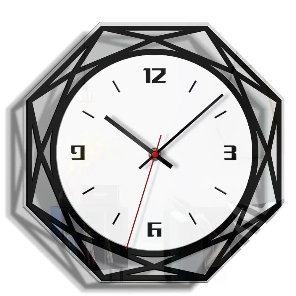 Modern Minimalist Wall Clock - Silent Quartz, Acrylic Material, Stylish Decor for Home & Office