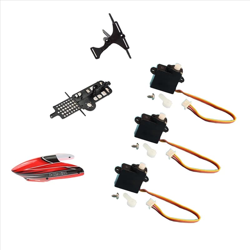 Eccellente-1 Set XK K110 Aggiornamento K110S Baldacchino Servo Telaio Principale E Servo Piastra Per Wltoys XK K110 K110S RC Elicottero Aggiornamento Par