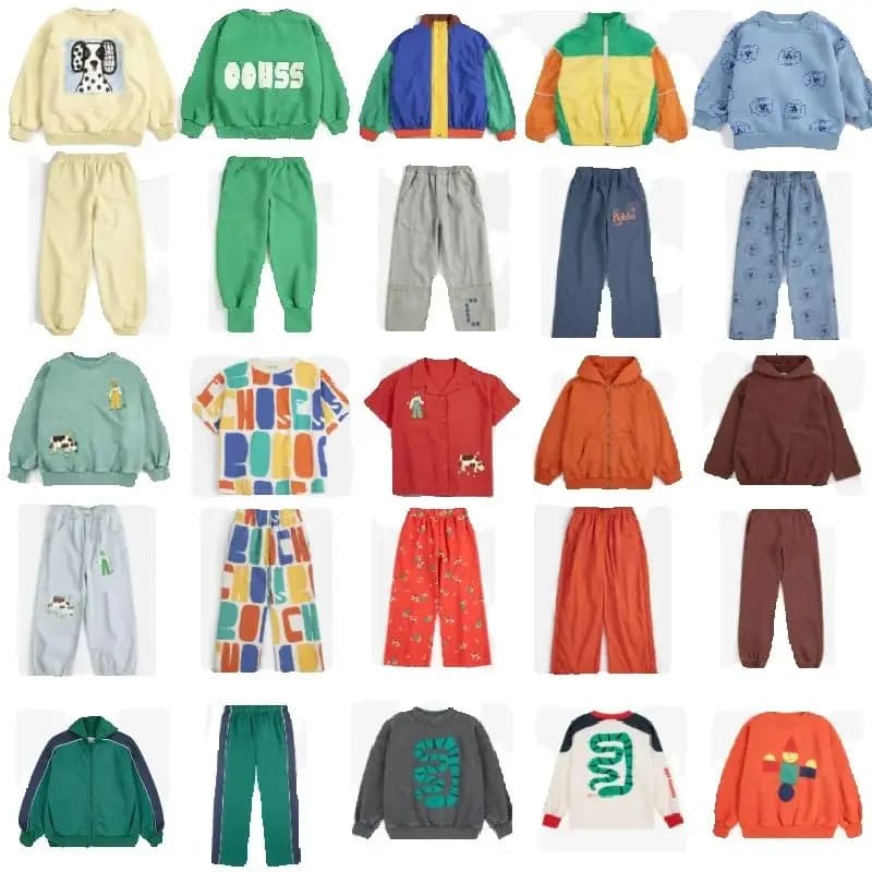 Kids' Sportswear Set 2026 Spring New Arrival Cartoon Fashion Boys' Girls' Sweatshirt Jacket Cotton Cute Children's Casual Pants
