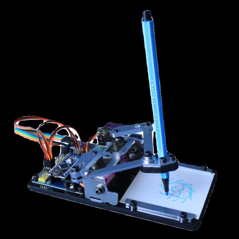 Braccio robotico per tavolo da disegno Arduino, robot da disegno fai da te, kit di apprendimento della programmazione per studenti universitari e superiori, controllo APP