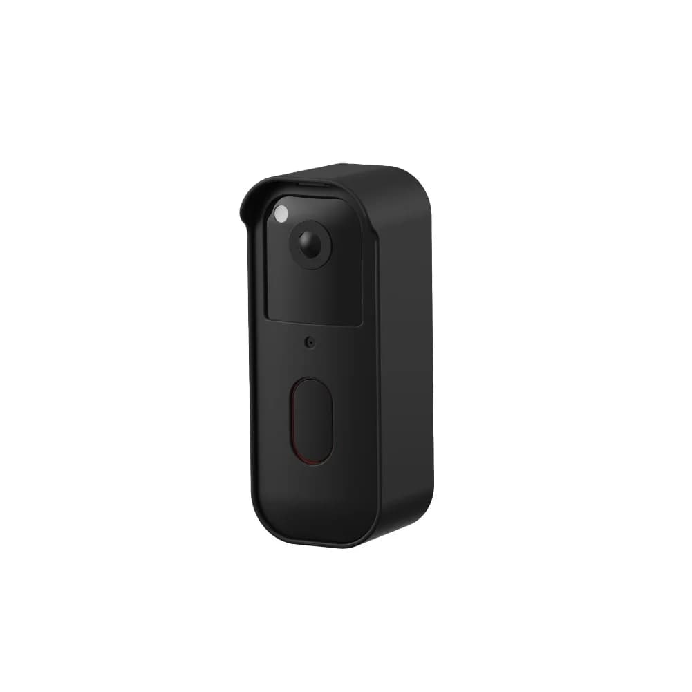 No Drill Black Plastic Housing Case For Blink Video Doorbell Anti Theft Mounting Bracket Weather Resistant Smart Home Part