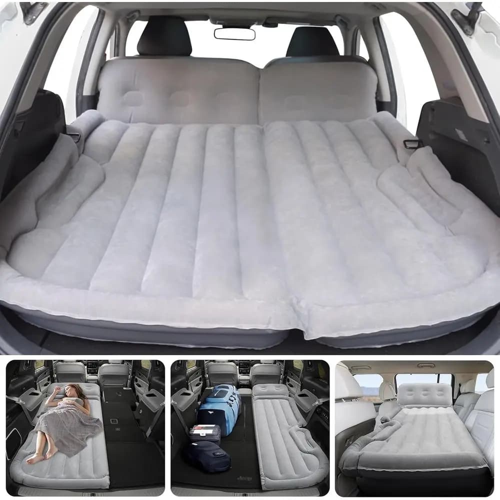 Materasso Gonfiabile Portatile per SUV con Cuscino per Campeggio all'Aperto e Viaggi in Auto