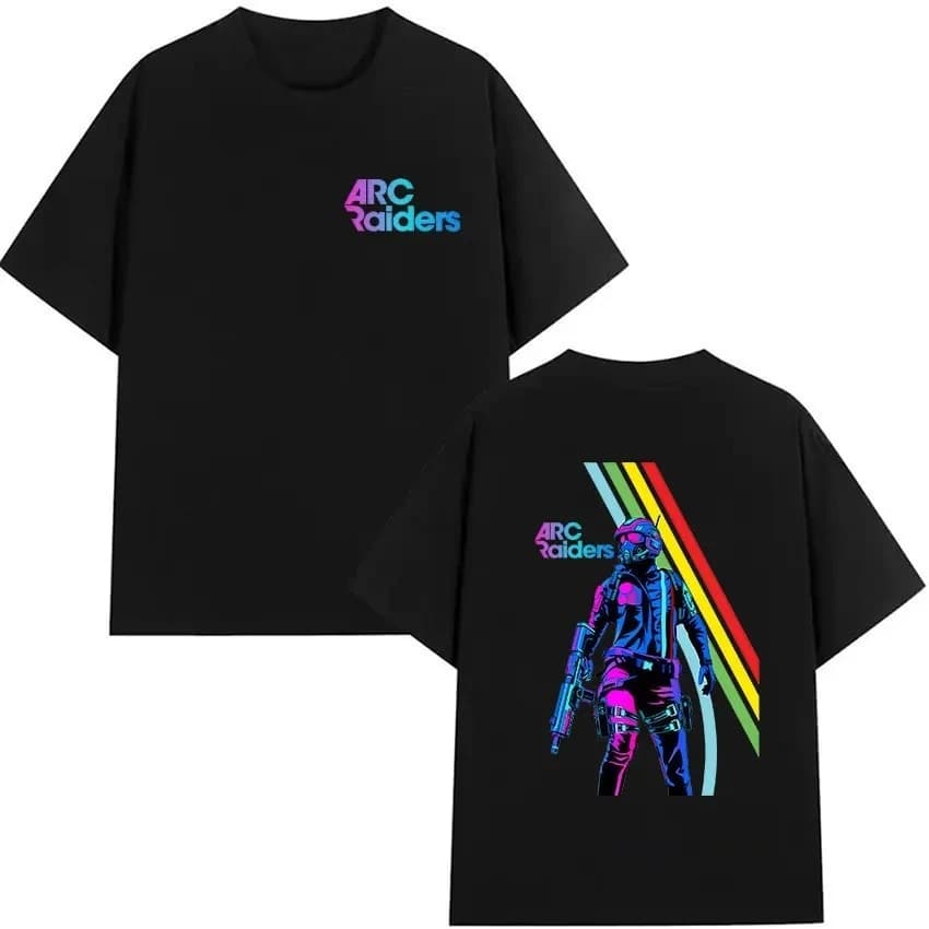 T-shirt grafica Hot Game ARC Raiders, unisex, moda gotica, in puro cotone, manica corta, classica, cosplay, per donna e uomo