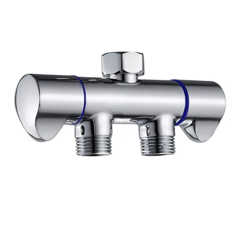 Nuovo rubinetto multifunzione per lavatrice ottone cromato 1 In 2 Out filettatura adattatore per acqua fredda singola a 3 vie G1/2'