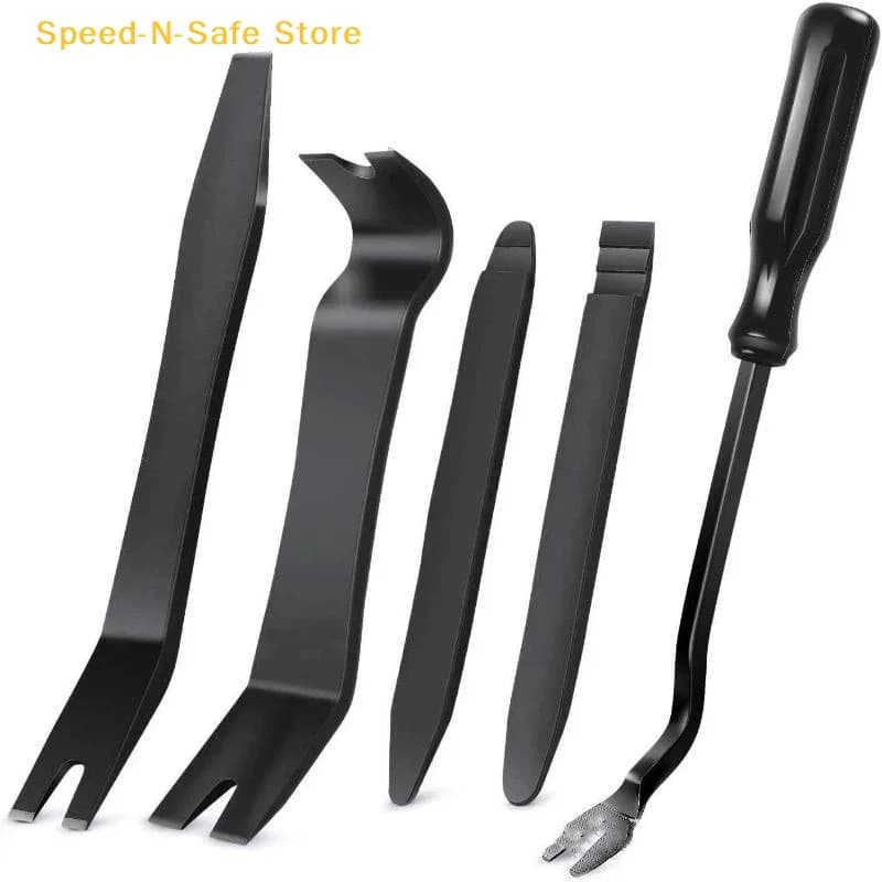 Set di 5 Attrezzi Manuali per Auto, Kit di Smontaggio, Strumenti per Riparazione Stereo e DVD, Attrezzi per Rimozione Cruscotto