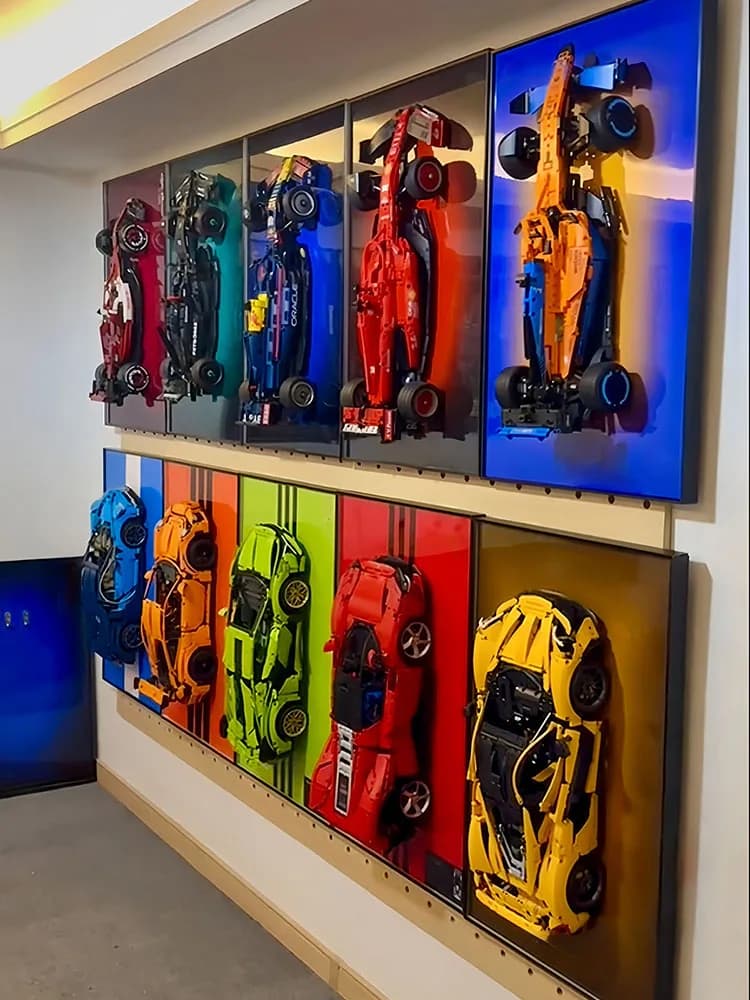 31.5“ Metal Display Wall Mount for Model 42083 42143 42115 42056 42096 42172 Building Blocks