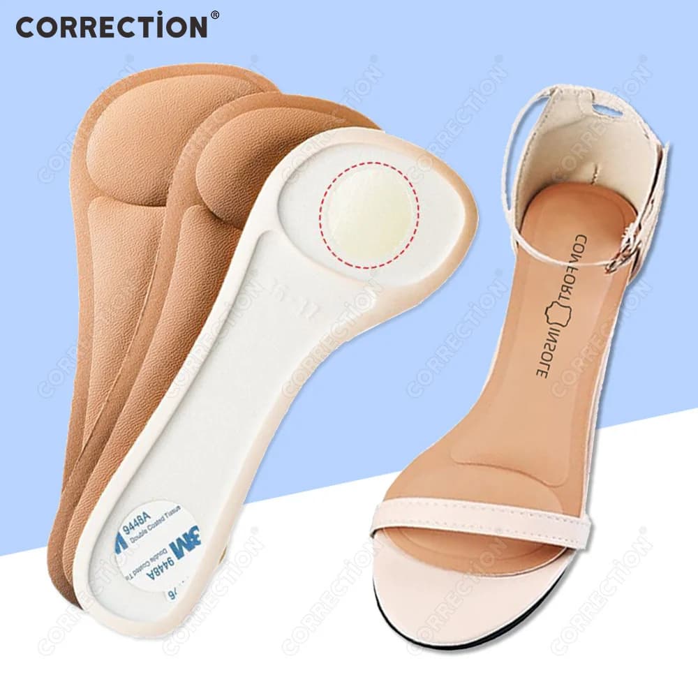 Solette for Sandals and Shoes with Heel, Absorbent, Anti-slip, Soft, Ammortizer, Pain Resistant