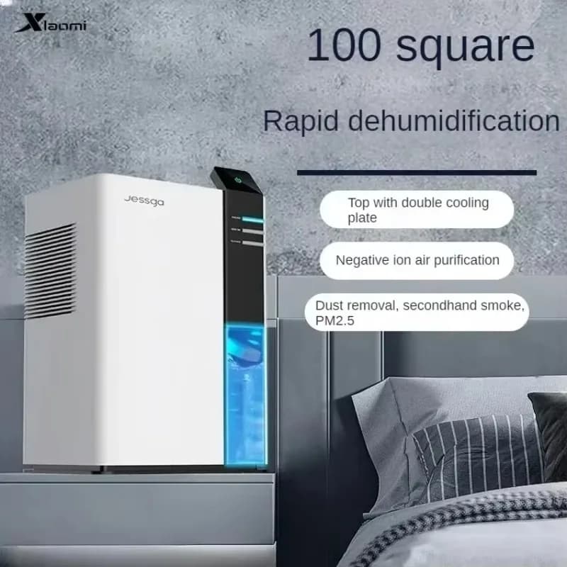 Ultimi Modelli di Deumidificatori Domestici Compatti Nuovo Silenziatore per Uso Domestico. Con funzione di purificazione dell'aria. Seminterrato Asciutto