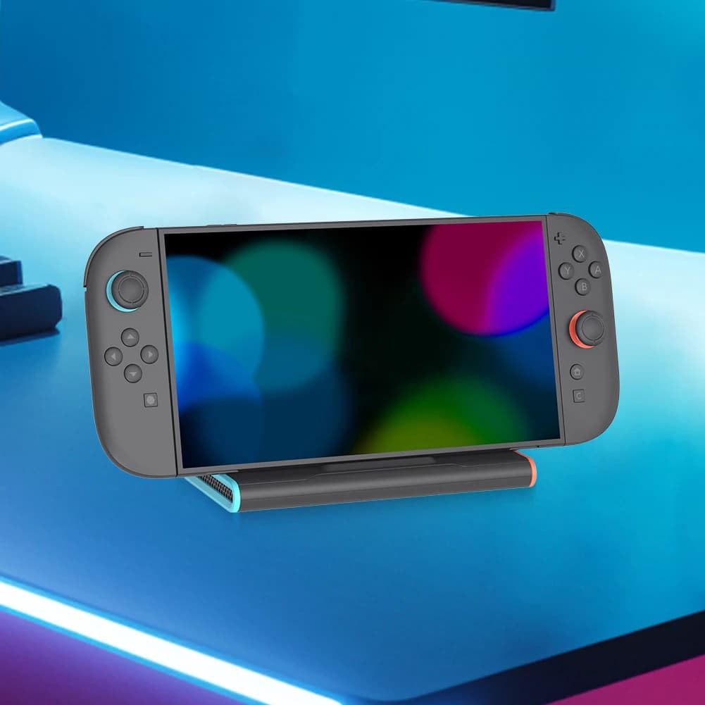 Docking station TV per Switch 2 Dock station compatibile HDMI Base per stazione dock di ricarica portatile per accessori di gioco Switch 2
