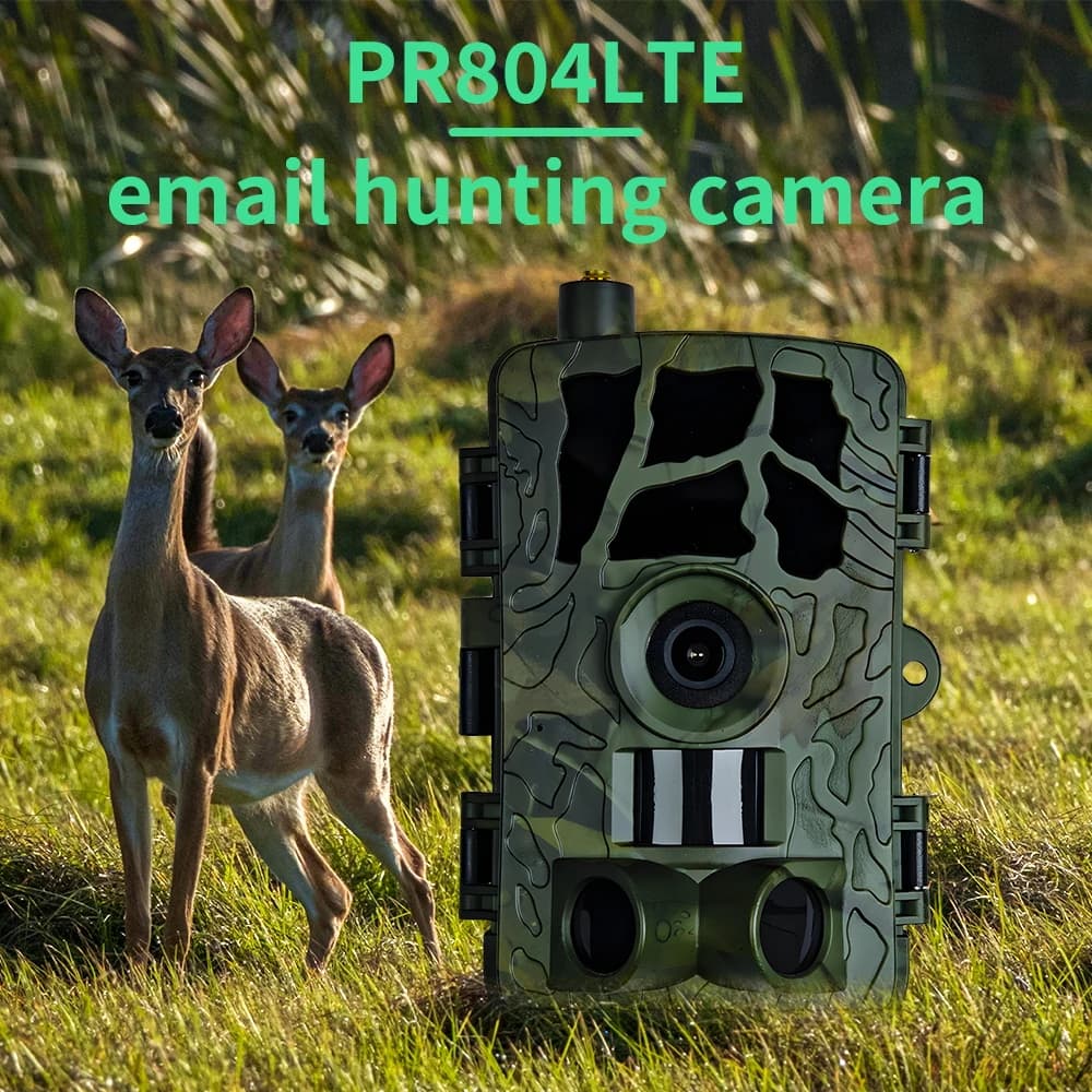 PR804 Telecamera e-mail per allarme di sicurezza e caccia alla traccia all'aperto Trigger di movimento a infrarossi Servizio fotografico Telecamera 4G wireless