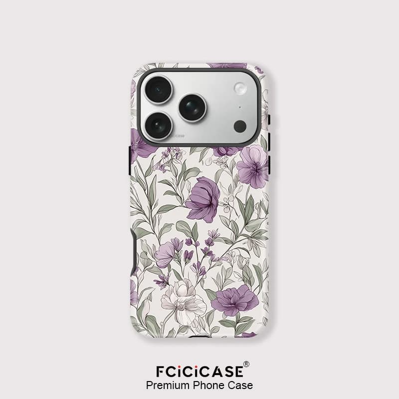 Fcicicicase Case for iPhone 17 Air 16 15 Plus 14 13 12 11 Pro Max with magnetic wireless charging and floral design, compatible with MagSafe