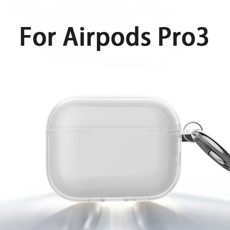 for airpods earphone case Transparent Soft TPU Earphone Shockproof Protective Case Cover For AirPods Pro 3 Earbuds Shell