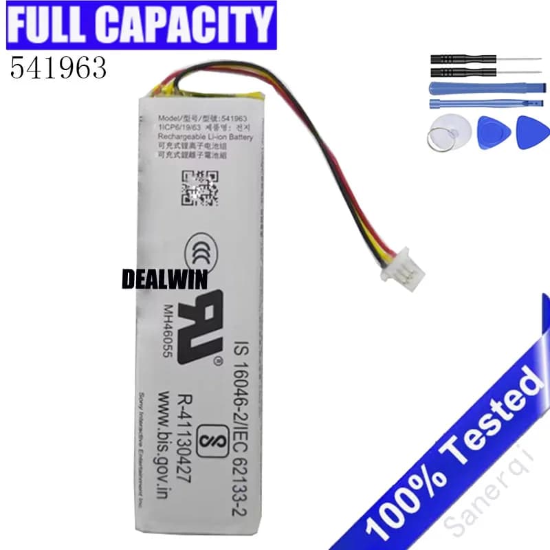 541963 Wireless Headset Battery 780mAh 3.85V for Sony Refill Case Bluetooth Speaker Headset Bateria + Free Tools