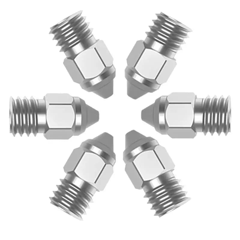 Nuovo Kit di Parti per Stampante 3D MK - Set di Ugelli da 0.25/0.4/0.6/0.8mm 5 Pezzi per Stampanti 3D Serie Ender-3