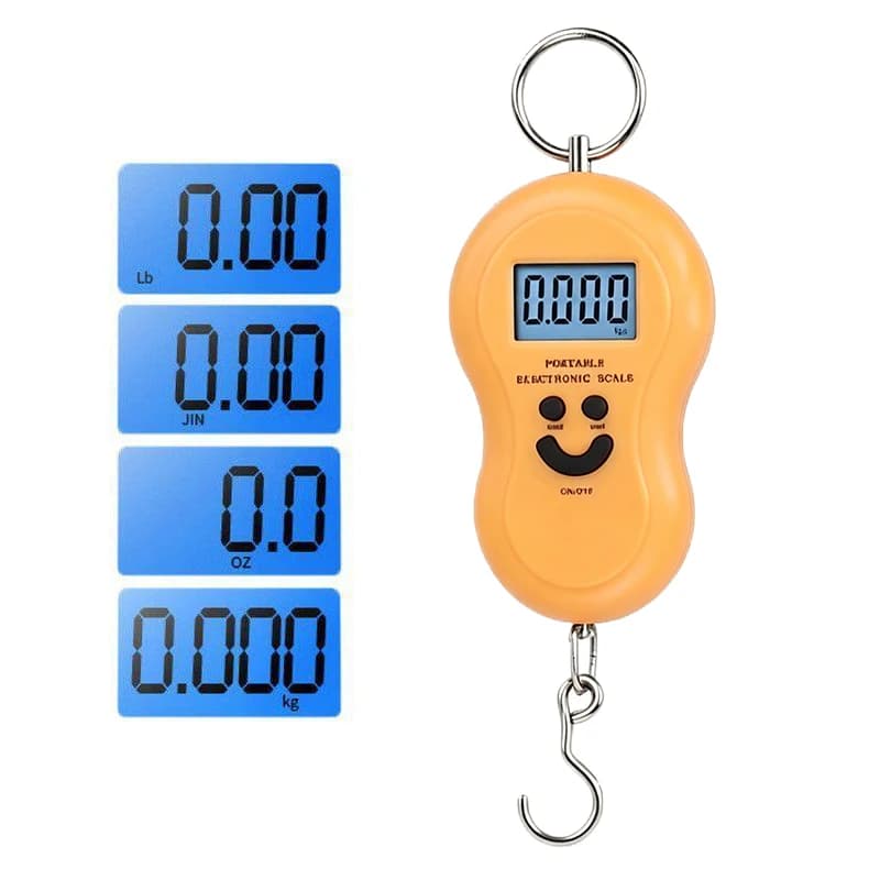 50Kg/10g Electronic Pendant Scale Digital LCD Scale For Kitchen Fishing Weights With Backlight Pocket Scale For Travel Luggage