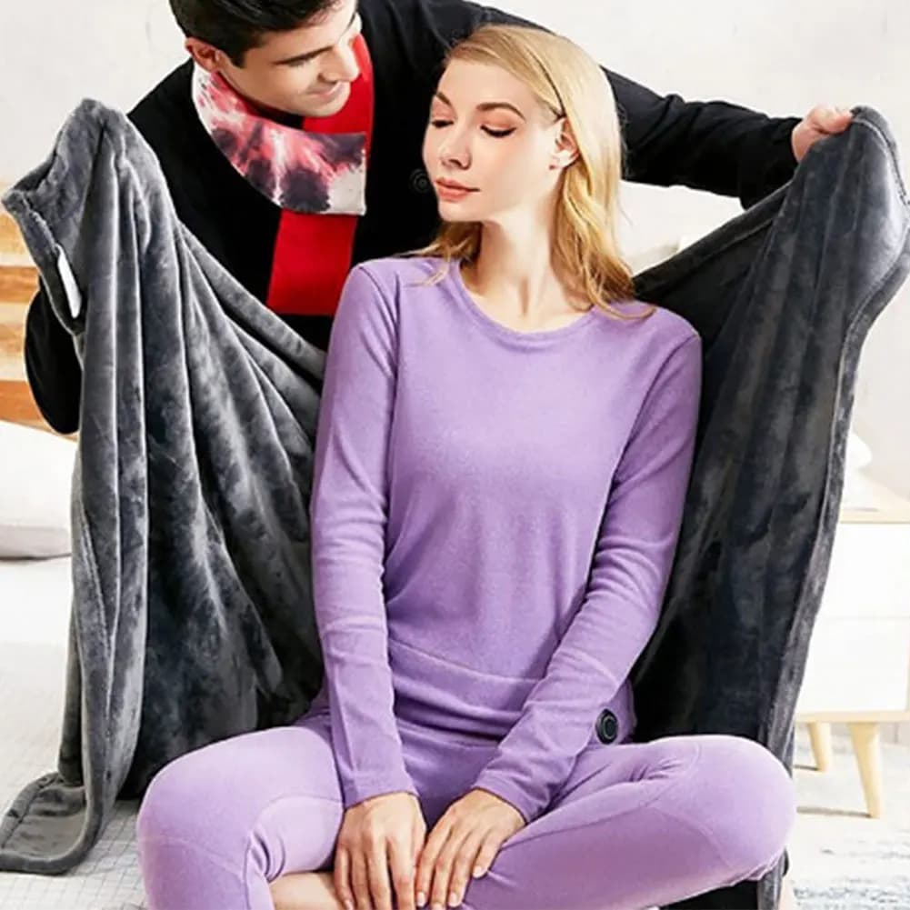 USB Electric Heated Blanket 3 Heating Levels Fleece Heated Blanket Wearable Coral Velvet Blanket Quickly Heated Cape Pad